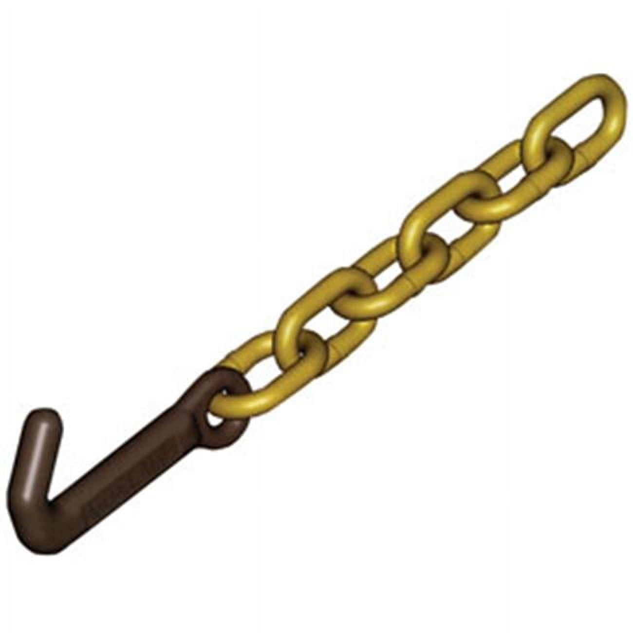 6317 Tie Down J Hook with 0.3 8 in. Chain