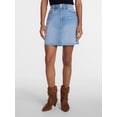thumbnail image 1 of Scenario Women's Denim Mini Skirt, Sizes 0-20, 1 of 6