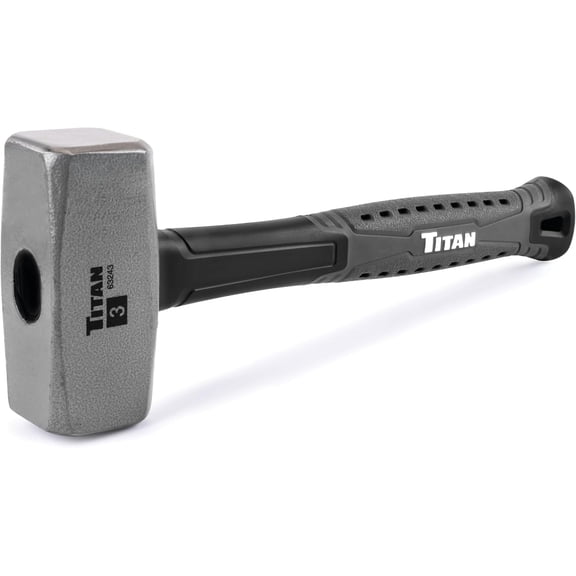 63243 3lb Drilling , Forged Steel Head, Sledge with 11" Shock Absorbing Fiberglass Handle with Textured Grip