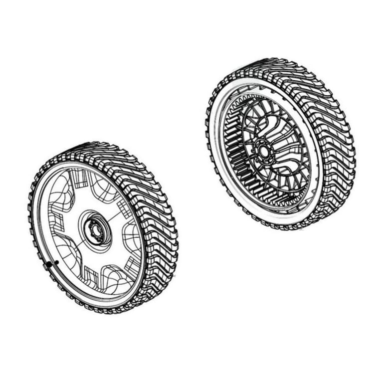 634 05039 Front Wheel Replacement for Troy Bilt TB200 TB210 TB220 TB230 TB240 TB260 TB270ES TB280ES 12AVB2A3711 12AVB2A3721 12AVB2A3766 12AVB2AQ711 12AVB2AQ715 Lawn Mower Walmart
