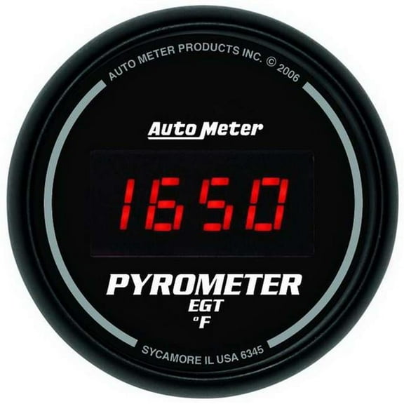 6345 2.06 in. Sport-Comp Digital Pyrometer & EGT Gauge