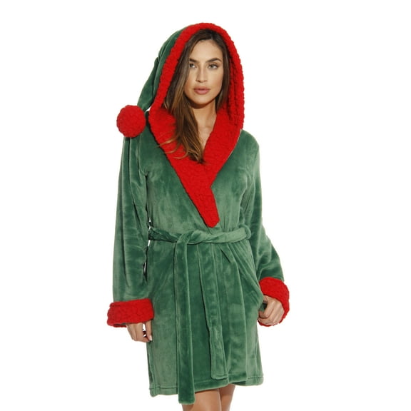 6366-Reindeer-L Just Love Critter Robe / Robes for Women
