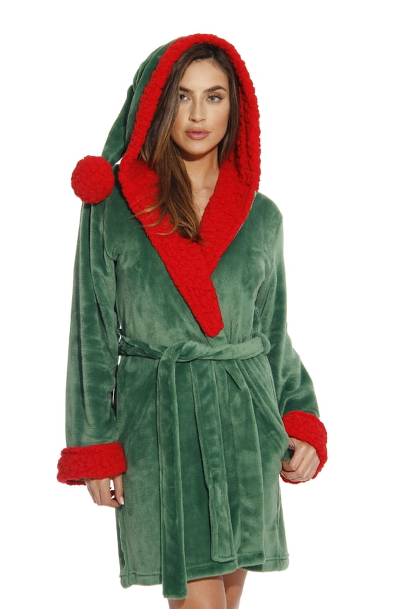 6366-Reindeer-L Just Love Critter Robe / Robes for Women