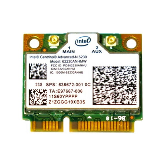 636672-001 HP Intel Centrino Advanced-N 6230 62230ANHMW WiFi Card