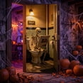 thumbnail image 1 of SPOORYYO Multicolor Halloween Door Cover, Durable Polyester for Holiday Decoration, 1 of 6