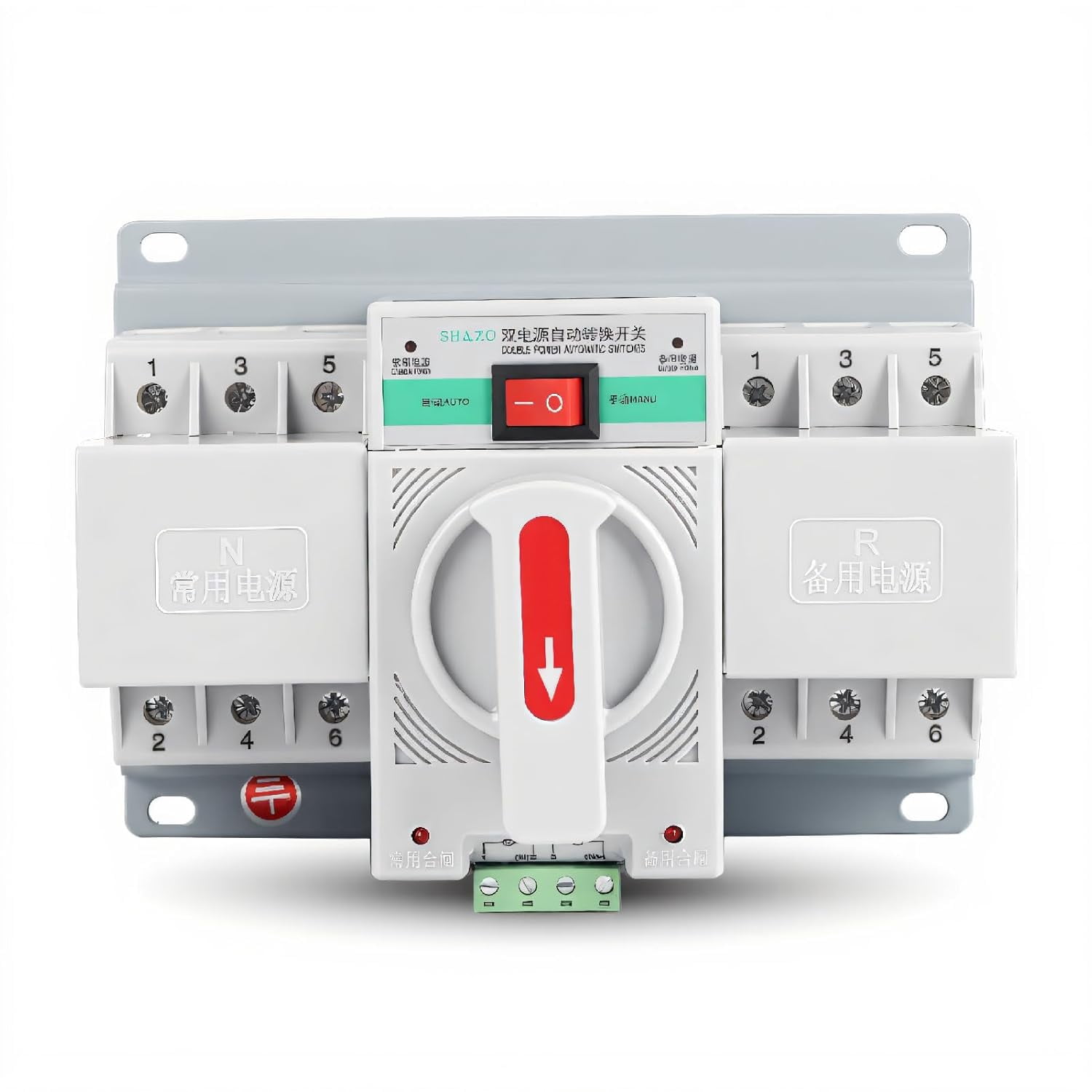 63A 3P 220V Power Automatic Transfer Switch Circuit Breaker Generator Changeover Switch,with Fire Power Supply Interface,No Noise,Energy Saving