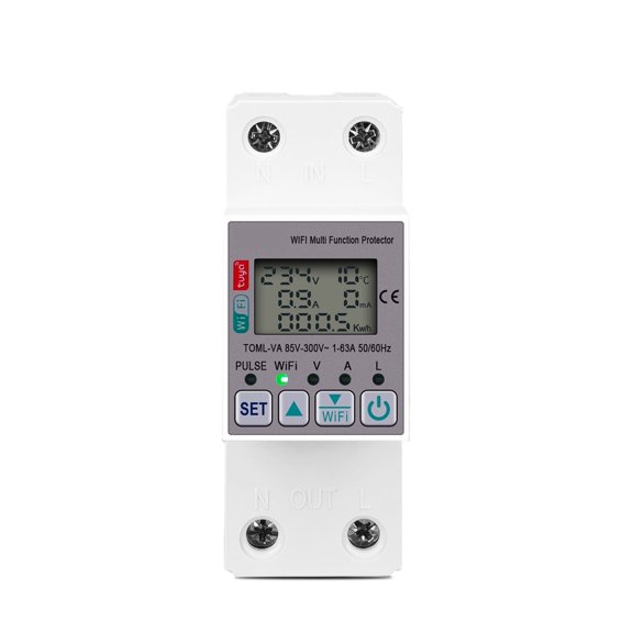 63A Energy Meter Kwh Metering Switch Timer With Voltage Current And Leakage Protection TUYA
--------
,Long Lasting