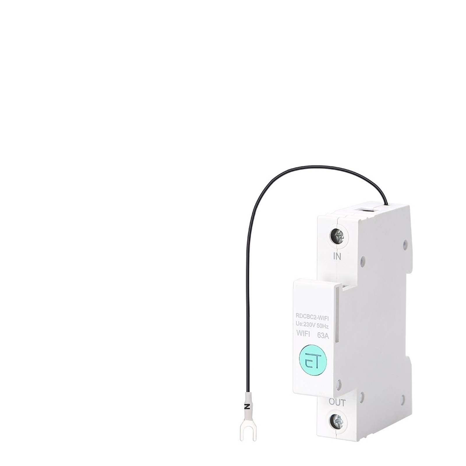 63A Smart Circuit Breaker With Energy Meter Din Rail 1P Timer Voice Control App ,Easy to Use