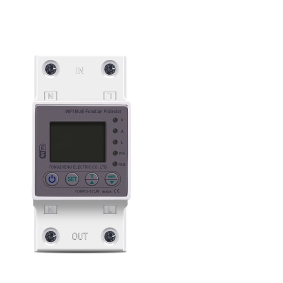 63A Smart Energy Meter Kwh Metering Circuit Breaker Timer With Voltage Current And Leakage Protection TUYA ,Easy to Install