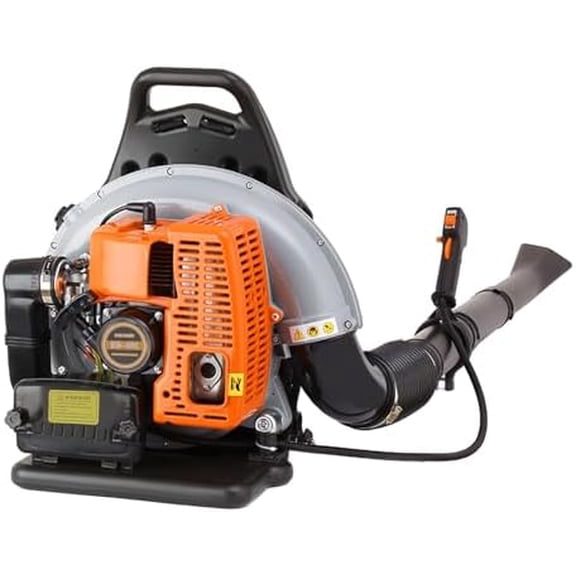 63CC 2 Stroke Backpack Gasoline-Powered Leaf Blower, Commercial 2.7 kW Powerful and Lightweight Gasoline Lawn Blower, Ergonomic Shoulder Strap, for Lawn Care and Yard Snow Removal$$Garden & Patio