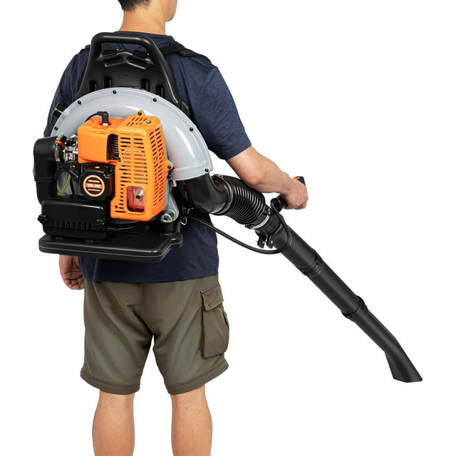 63CC 2 Stroke Backpack Leaf Blower, Backpack Blower Gas Powered Leaf