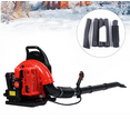 thumbnail image 1 of 63CC 3HP 2-Cycle Backpack Gas Powered Leaf Blower, High Strength Snow Blower, Grass Lawn Blower Air Cooling Gasoline Backpack Grass Blower with Single-Cylinder Air-Cooled for Gutter,Garden,Yard, 1 of 10