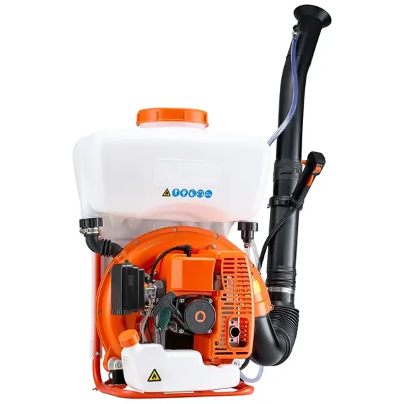 63CC 3HP Gas Powered Backpack Fogger Sprayer 4 Gallon Tank for Fleas Ticks Critters Control Gardening Farming Powder Liquid Mister Duster System