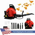 thumbnail image 1 of 63CC Gas Leaf Blower, 3HP Backpack Blower with 665CFM Air Volume and 205MPH Wind Speed, Powerful 2 Cycle Engine for Heavy-Duty Lawn, Yard, and Parking Lot Cleanup, 1 of 8