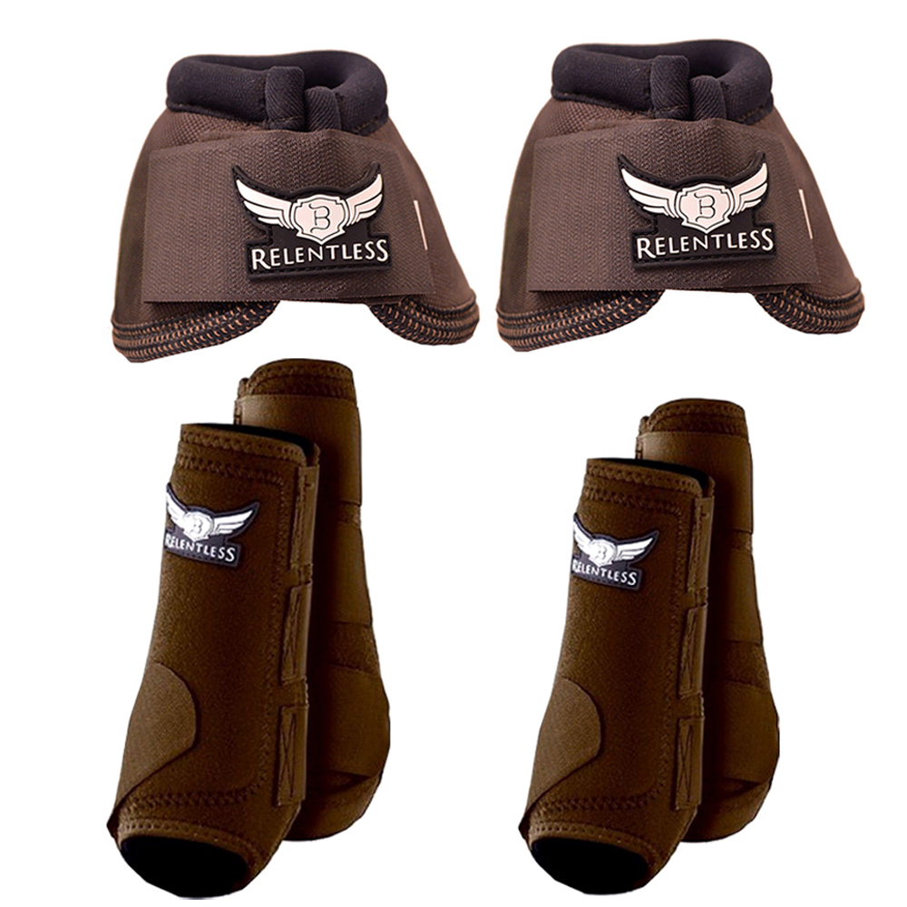 63CR Med Relentless Trevor Brazile Front Rear Sport Bell Boot 6 Pack