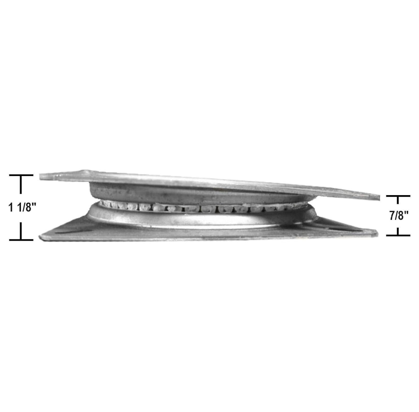 63T Bar Stool Swivel Plate Replacement 6.75 Inch Square (Pitched