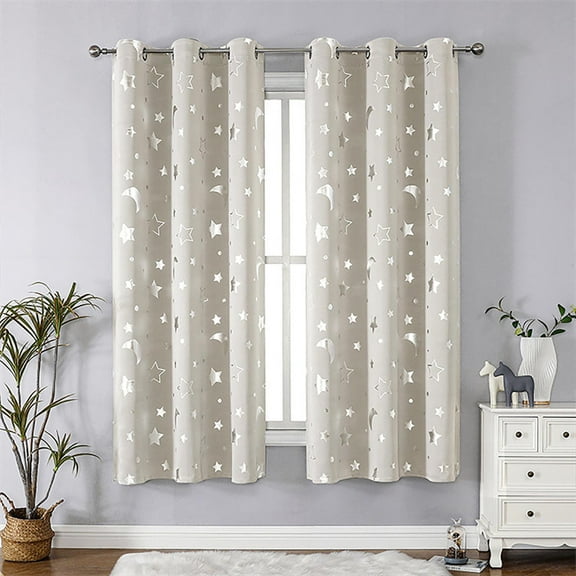63W x 52L Inch Curtain Panel Pair, Elegant Overlay Curtains for Bedroom Living Room