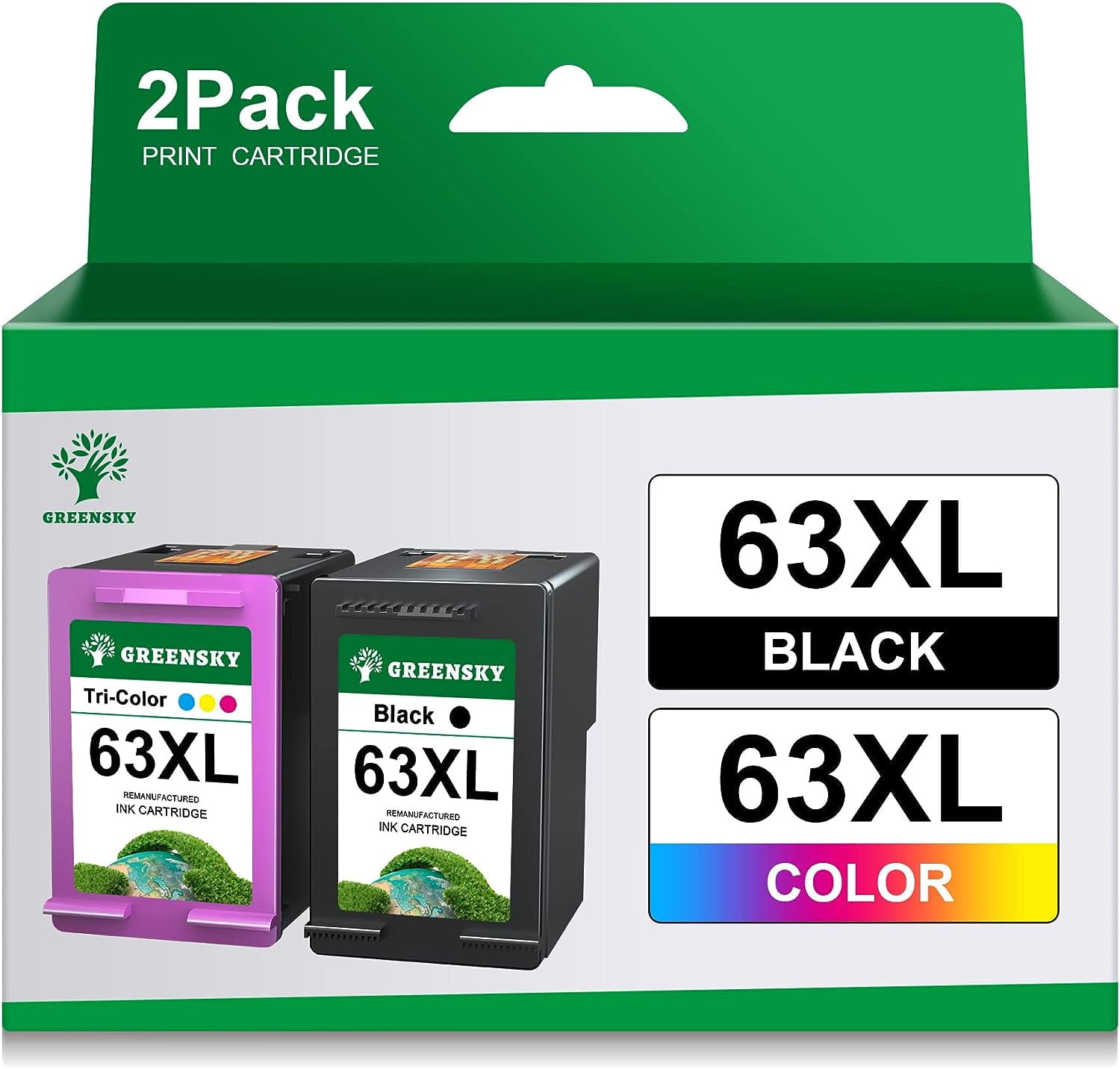 63XL 63 XL Ink for HP 63 Ink 63 XL 63XL Ink Cartridges Black and Color