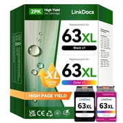 63XL Ink Cartridge Compatible for HP 63 Ink Cartridges for Printer HP Ink 63 XL for Compatible HP OfficeJet 3830 Ink 5255 5258 Envy 4520 4512 4516 DeskJet 1112 3630 3632 2132 Printer Ink Black,Tri-C