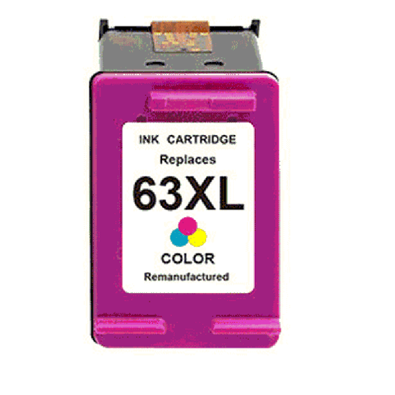 63XL Ink Cartridge Compatible for HP 63 Ink Cartridges for 63XL HP 3830 3831 3832 3833 3834 4650 4652 Envy 4510(Tri-Color)