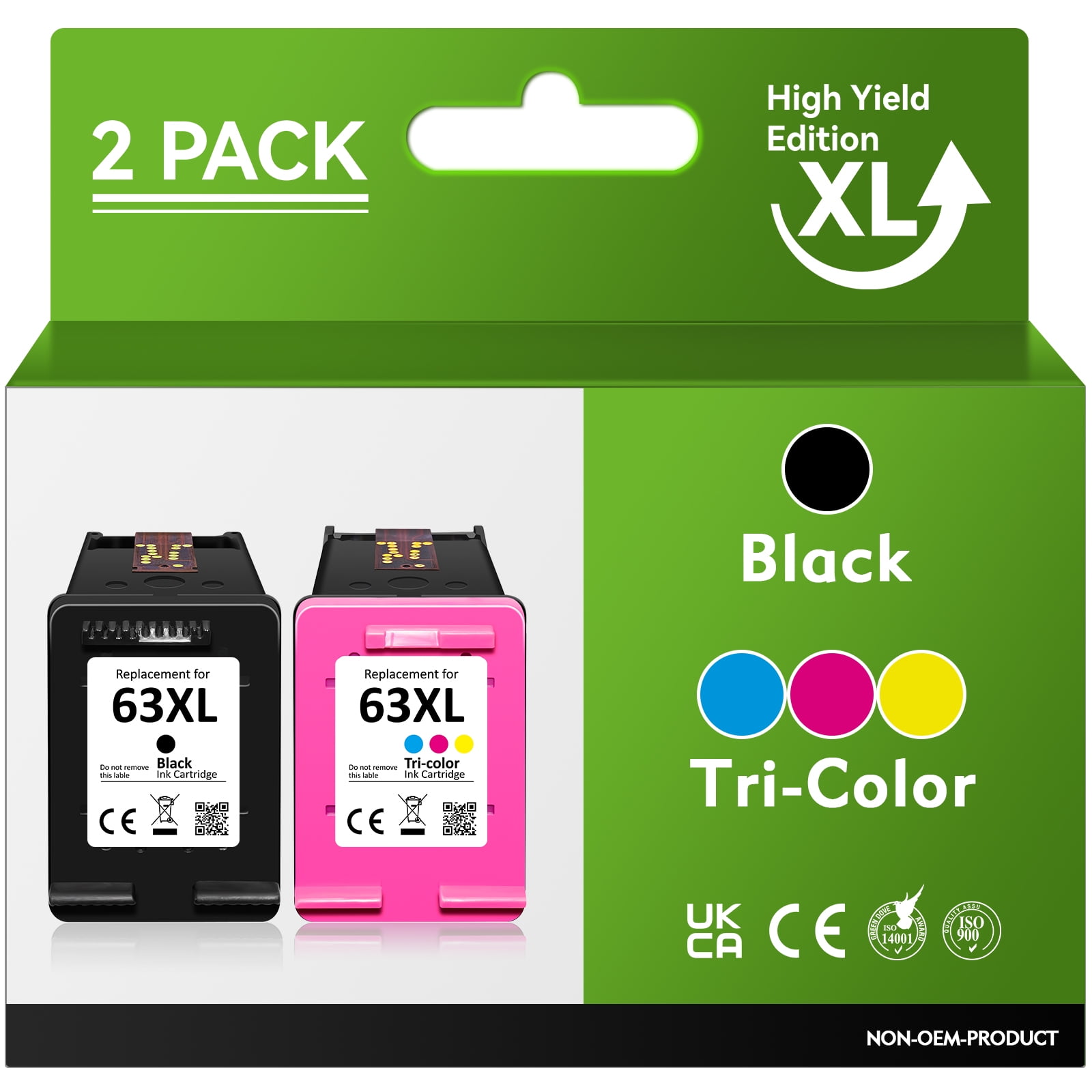 63XL Ink Cartridge Replacement for HP 63xl Ink for HP OfficeJet 4650