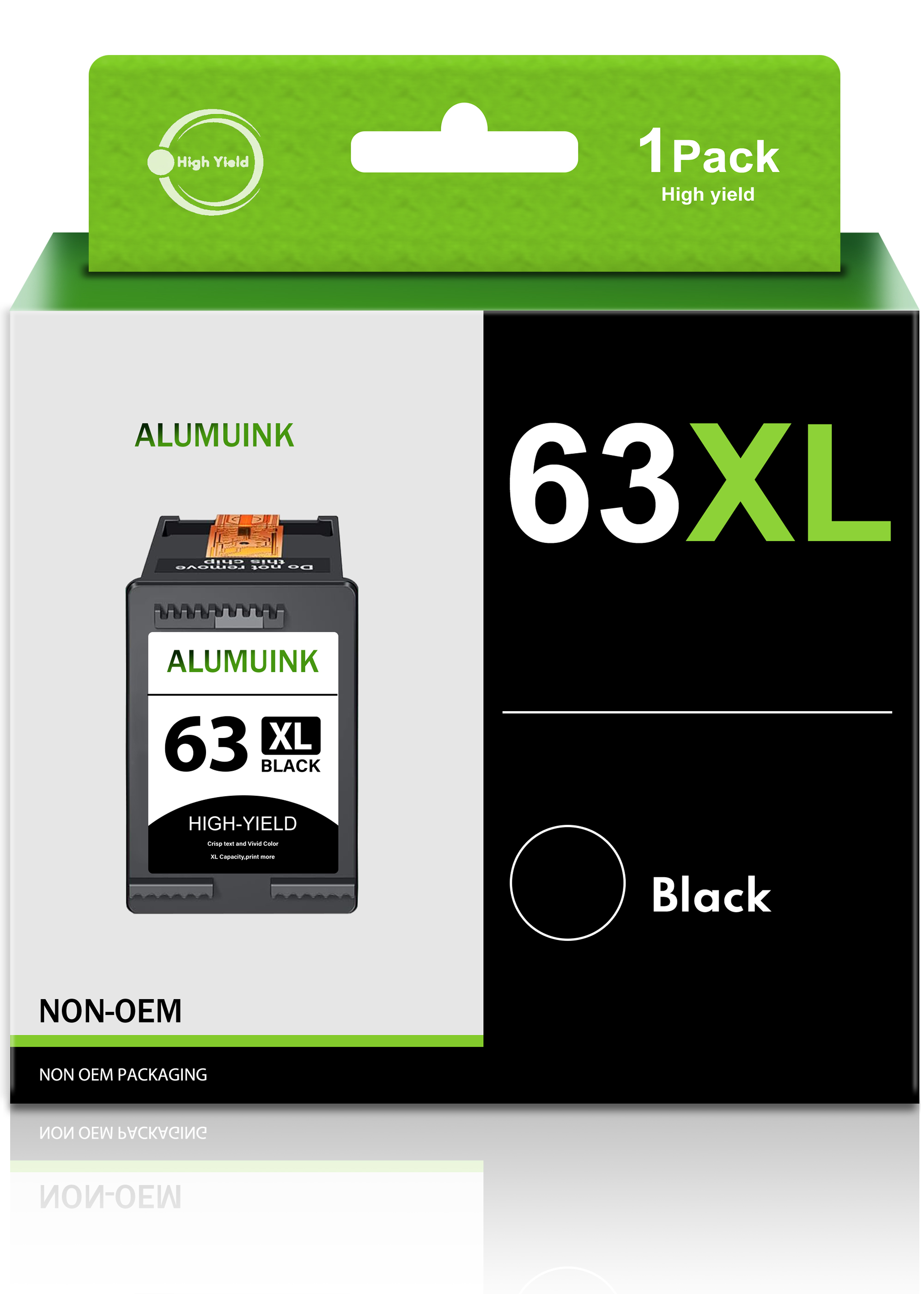 63XL Ink Cartridges Replacement for HP Deskjet 2132 3630 ENVY 4512 4520