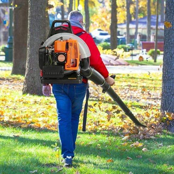 63cc 2-Stroke Multi-Purpose Leaf Blower & Snow Blower - High Power Outdoor Cleaning Tool with Compact Design