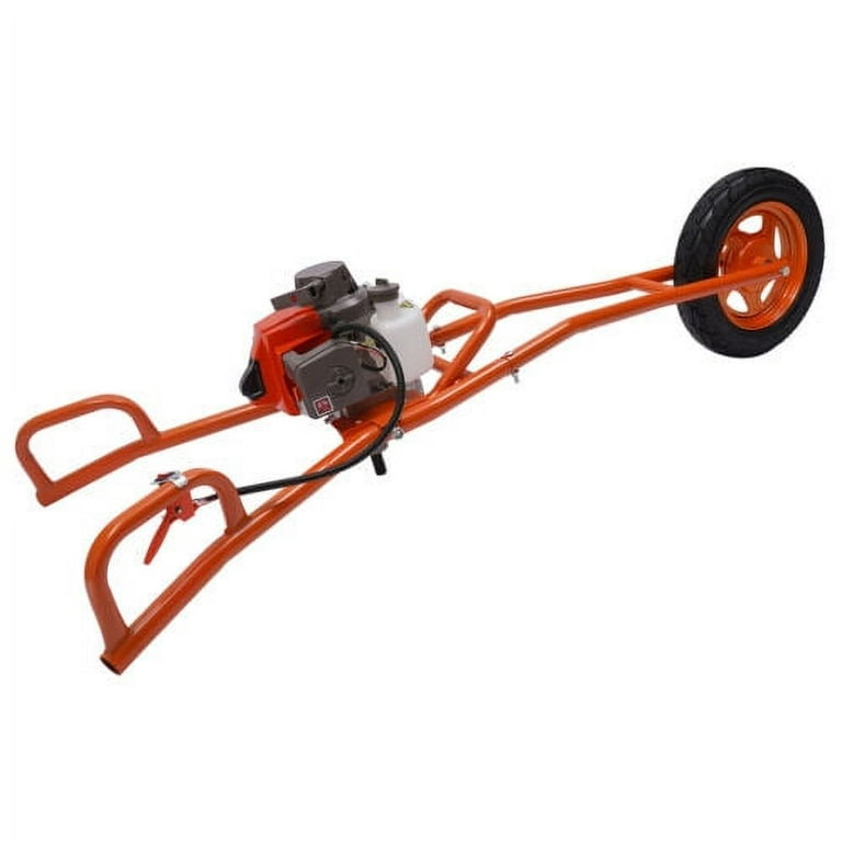 63cc Gas Powered Post Hole Digger Wheelbarrow Earth Auger Ground Drill 11