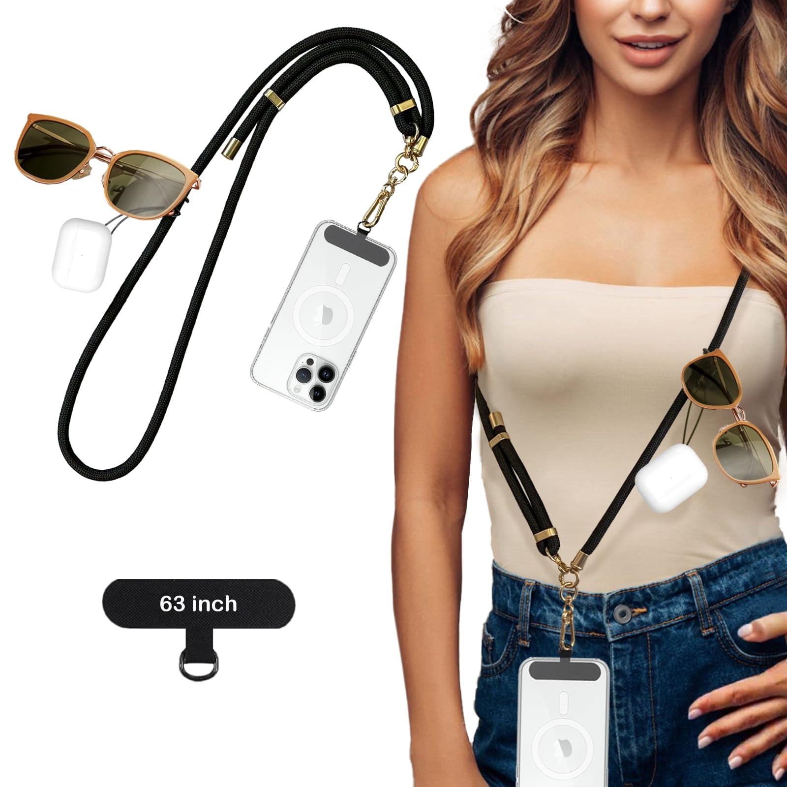 cell phone tether anti theft phone strap
