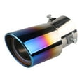 thumbnail image 1 of 63mm Car Exhaust Muffler Tip Stainless Steel Tail Throat Tailpipe Exhaust Pipe Modification Supplies Color Straight, 1 of 8