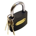 thumbnail image 1 of 63mm Iron Padlock With Hardened Shackle Padlocks Shed Gate Lock TE155, 1 of 1