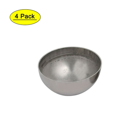 63mm OD 1mm Thickness 304 Stainless Steel Hollow Half Round Railing Balls 4pcs