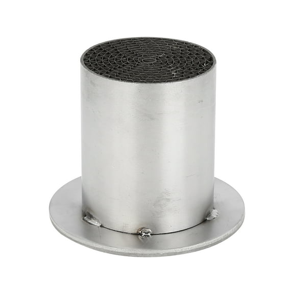 63mm Universal Motorcycle Exhaust Pipe Baffle Muffler Silver Tone Universal