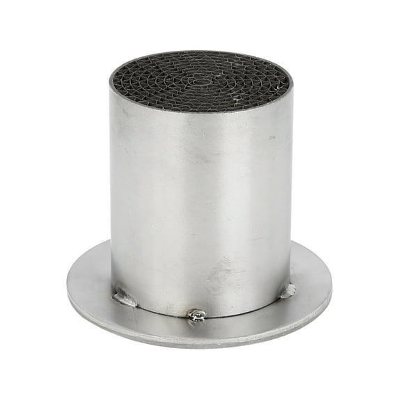 63mm Universal Motorcycle Exhaust Pipe Baffle Muffler Silver Tone Universal