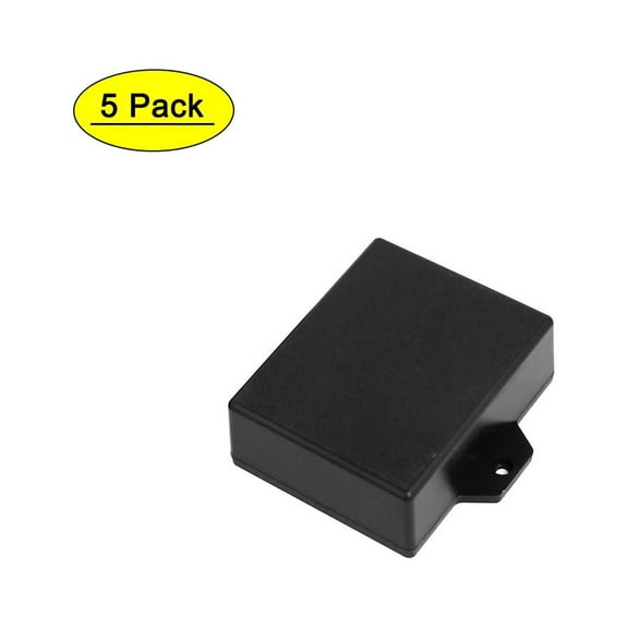 63mmx51mmx22mm Dustproof IP65 Junction Box Electric Project Enclosure Black 5Pcs