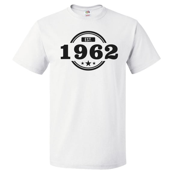 64th Birthday Gift For 64 Year Old Established 1962 T Shirt
