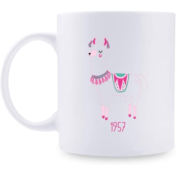 63th Annive Gifts - 63th Wedding Annive Gifts for Couple, 63 Year Annive Gifts 11oz Funny Coffee Mug for Couples, Husband, Hubby, Wife, Wifey, Her, Him,cute alpaca