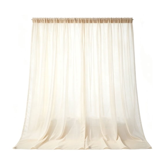 63x118 Inch Outdoor Sheer Curtains,Waterproof Light Filtering Voile,Sheer Sun Shade Curtain for Patio Gazebo Pergola Garden