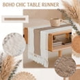 thumbnail image 1 of 63x12 Inch Tassel Table Runner Placemat Set Macrame Boho Decor for Party Gathering Hotel Kitchen Dining Table Top, 1 of 7