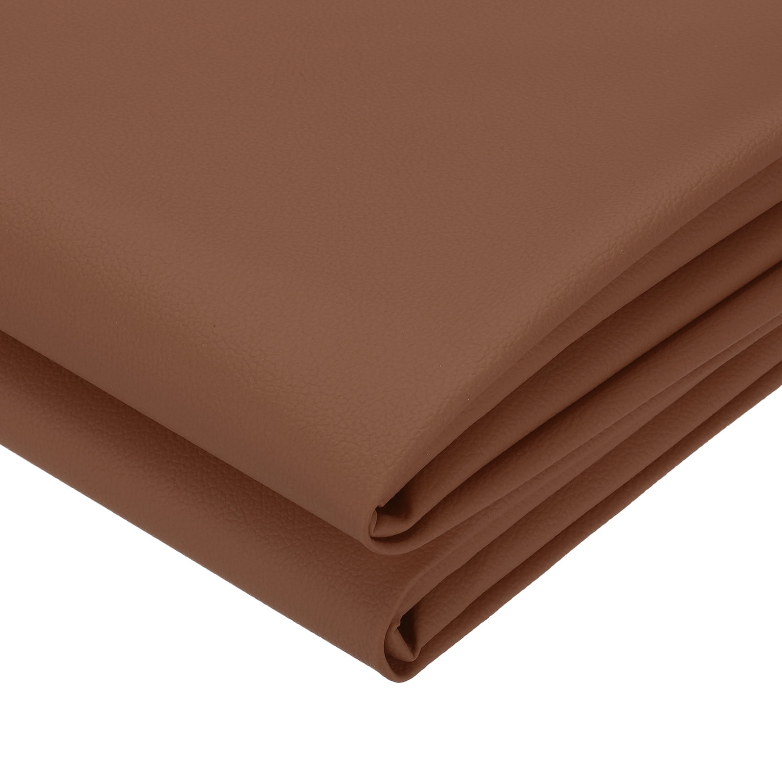 63x39.4in Faux Leather Sheets,  Faux Leather Fabric Sheets Vinyl Fabric Synthetic Soft Waterproof PU for Replacement Upholstery Car, Brown