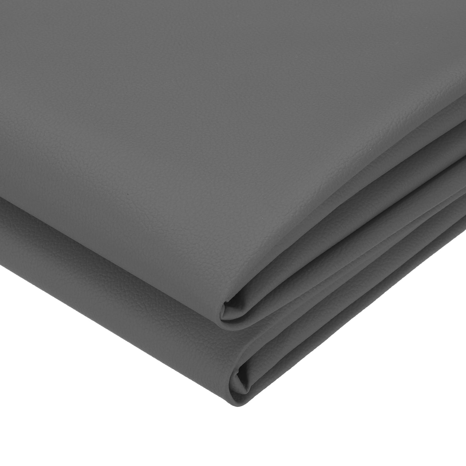 63x39.4in Faux Leather Sheets,  Faux Leather Fabric Sheets Vinyl Fabric Synthetic Soft Waterproof PU for Replacement Upholstery Car, Gray
