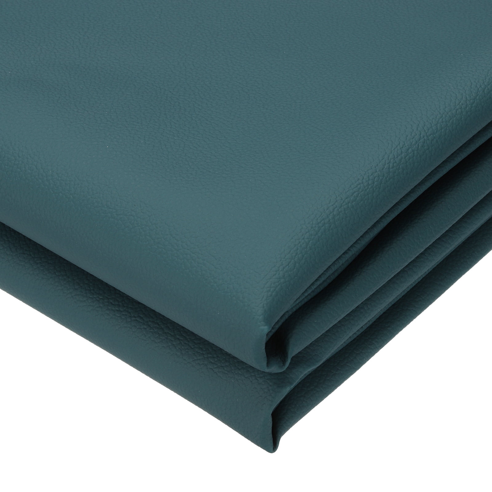 63x39.4in Faux Leather Sheets,  Faux Leather Fabric Sheets Vinyl Fabric Synthetic Soft Waterproof PU for Replacement Upholstery Car, Peacock Green