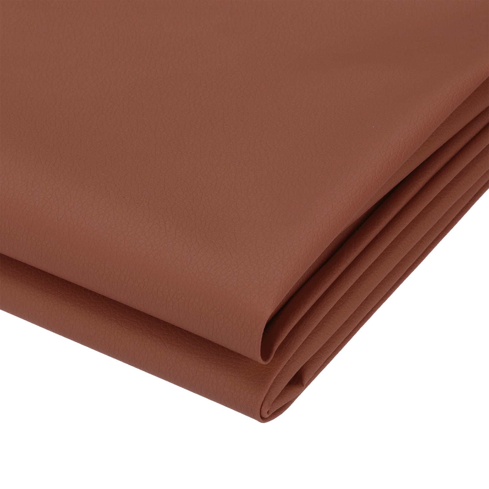 63x39.4in Faux Leather Sheets, Faux Leather Fabric Sheets Vinyl Fabric Synthetic Soft Waterproof for Replacement Upholstery Car, Brown Red