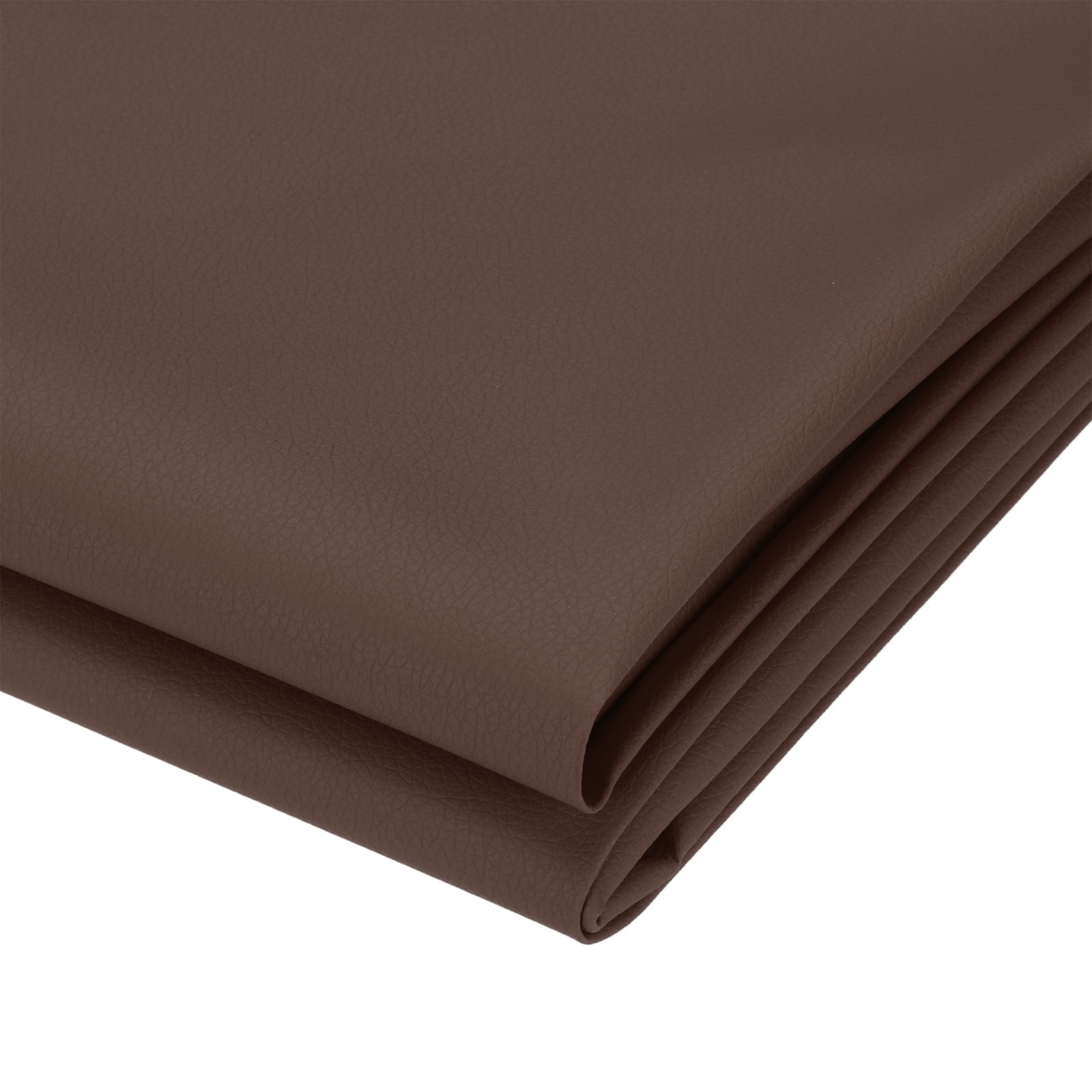 63x39.4in Faux Leather Sheets, Faux Leather Fabric Sheets Vinyl Fabric Synthetic Soft Waterproof for Replacement Upholstery Car, Coffee