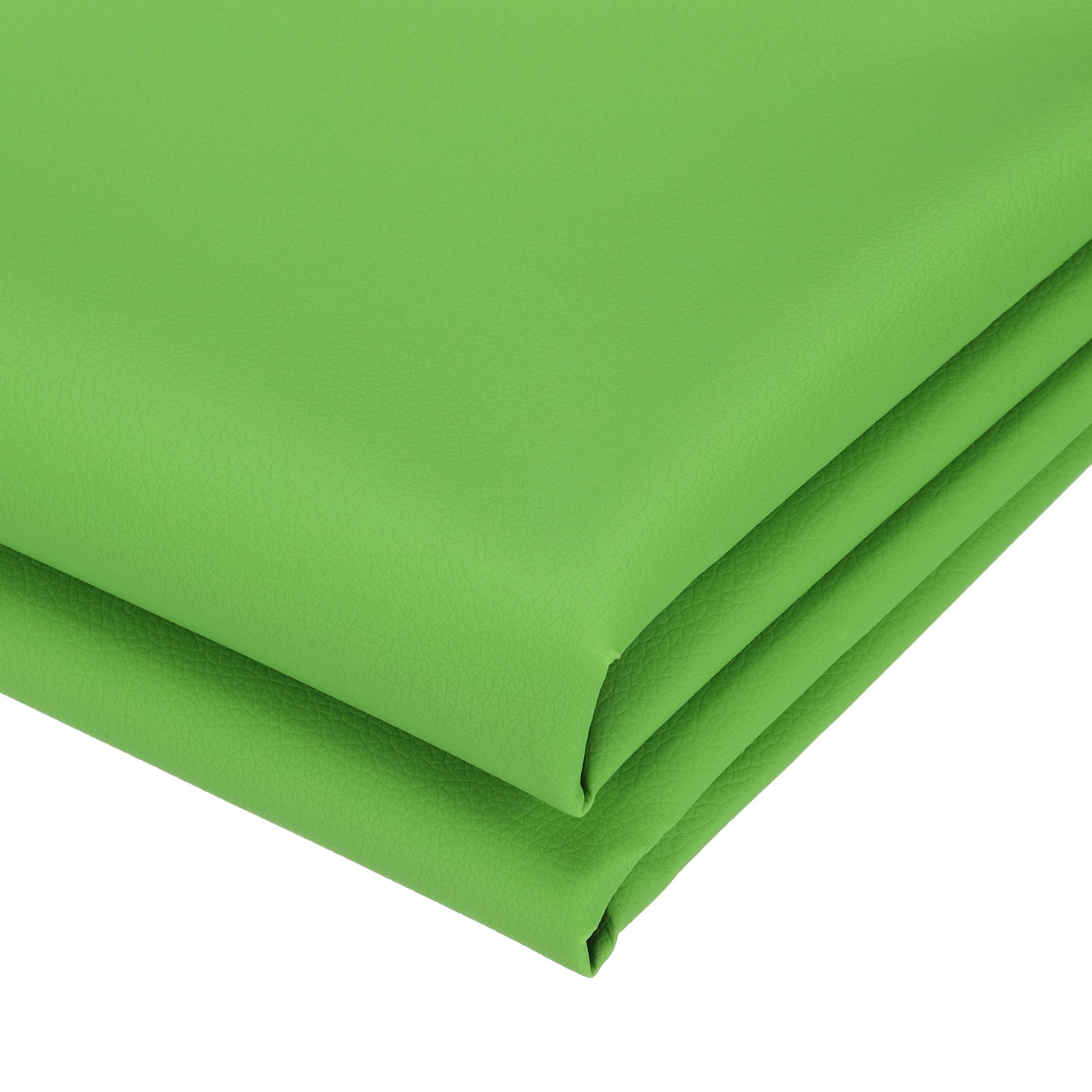 63x39.4in Faux Leather Sheets, Faux Leather Fabric Sheets Vinyl Fabric Synthetic Soft Waterproof for Replacement Upholstery Car, Green