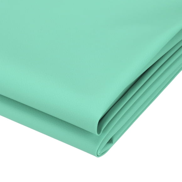 63x39.4in Faux Leather Sheets, Faux Leather Fabric Sheets Vinyl Fabric Synthetic Soft Waterproof PVC for Replacement Upholstery Car, Light Green