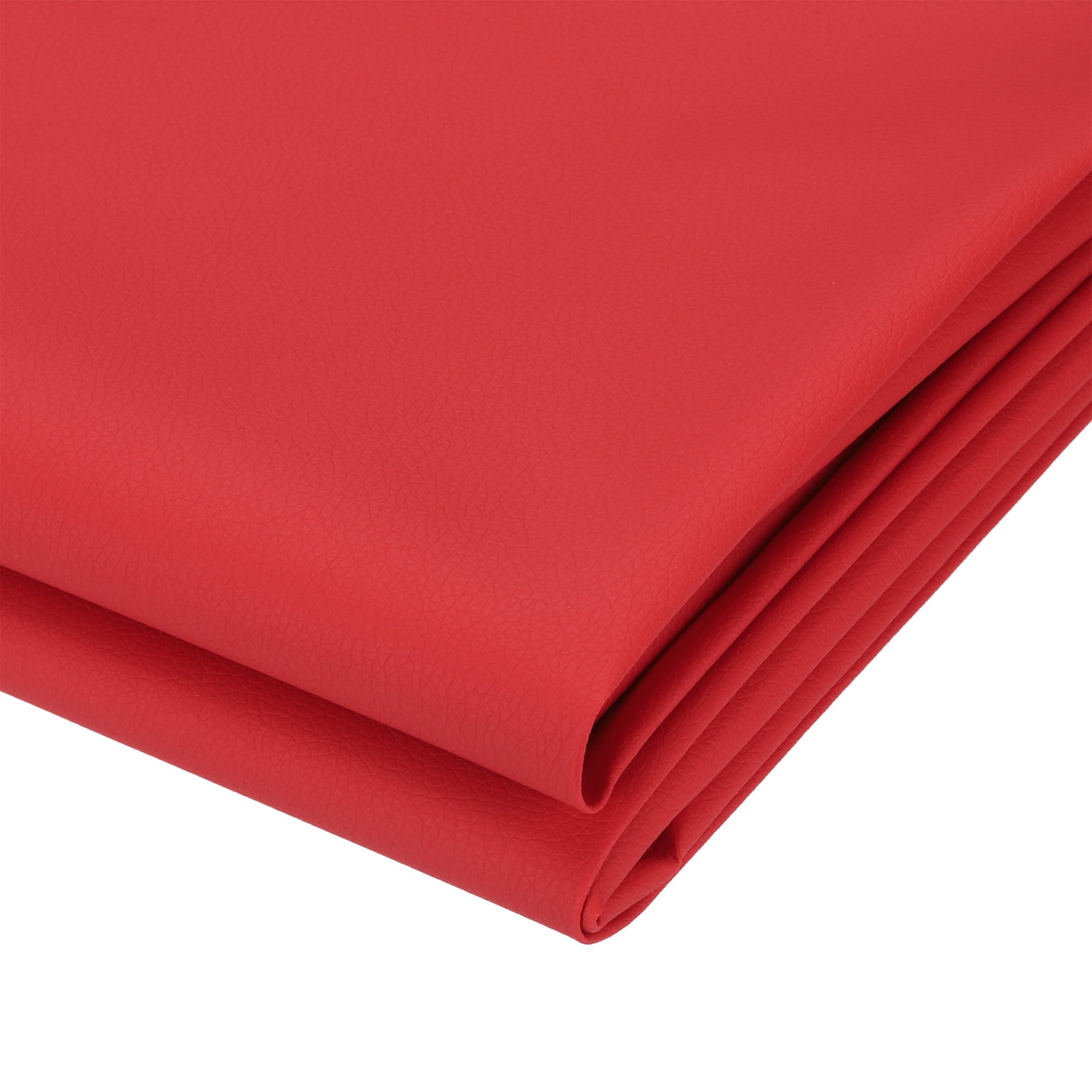 63x39.4in Faux Leather Sheets, Faux Leather Fabric Sheets Vinyl Fabric Synthetic Soft Waterproof for Replacement Upholstery Car, Red