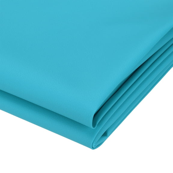 63x39.4in Faux Leather Sheets, Faux Leather Fabric Sheets Vinyl Fabric Synthetic Soft Waterproof for Replacement Upholstery Car, Sky Blue