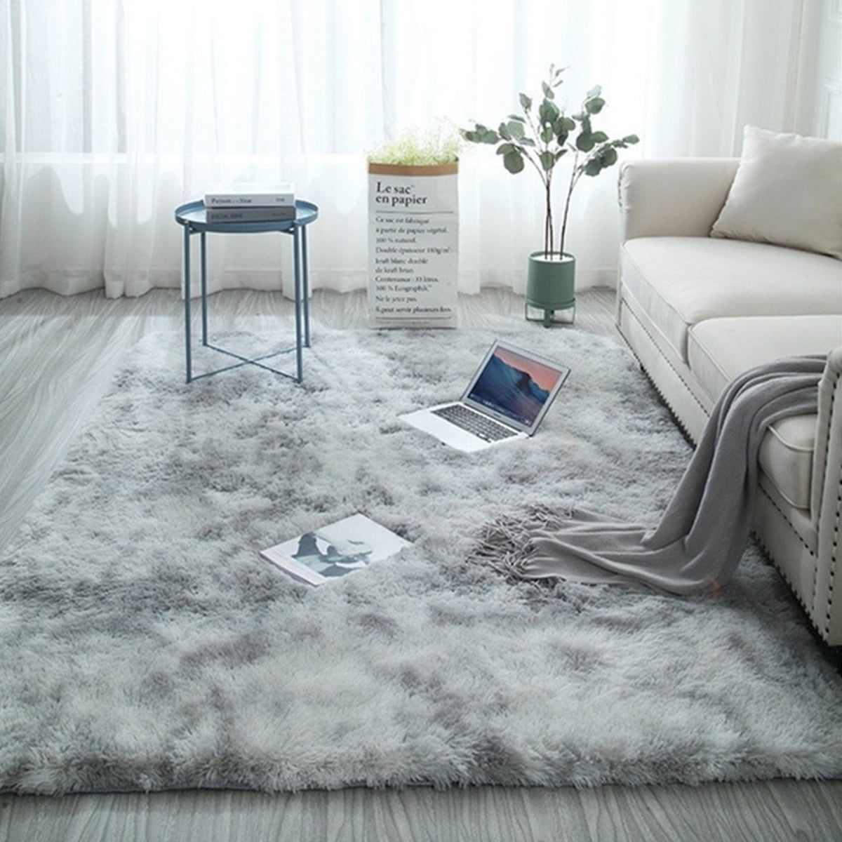 VERDY ラグマット 63x79 inch /47x63 inch /32x63 inch Large Size Fluffy Rugs Fashion