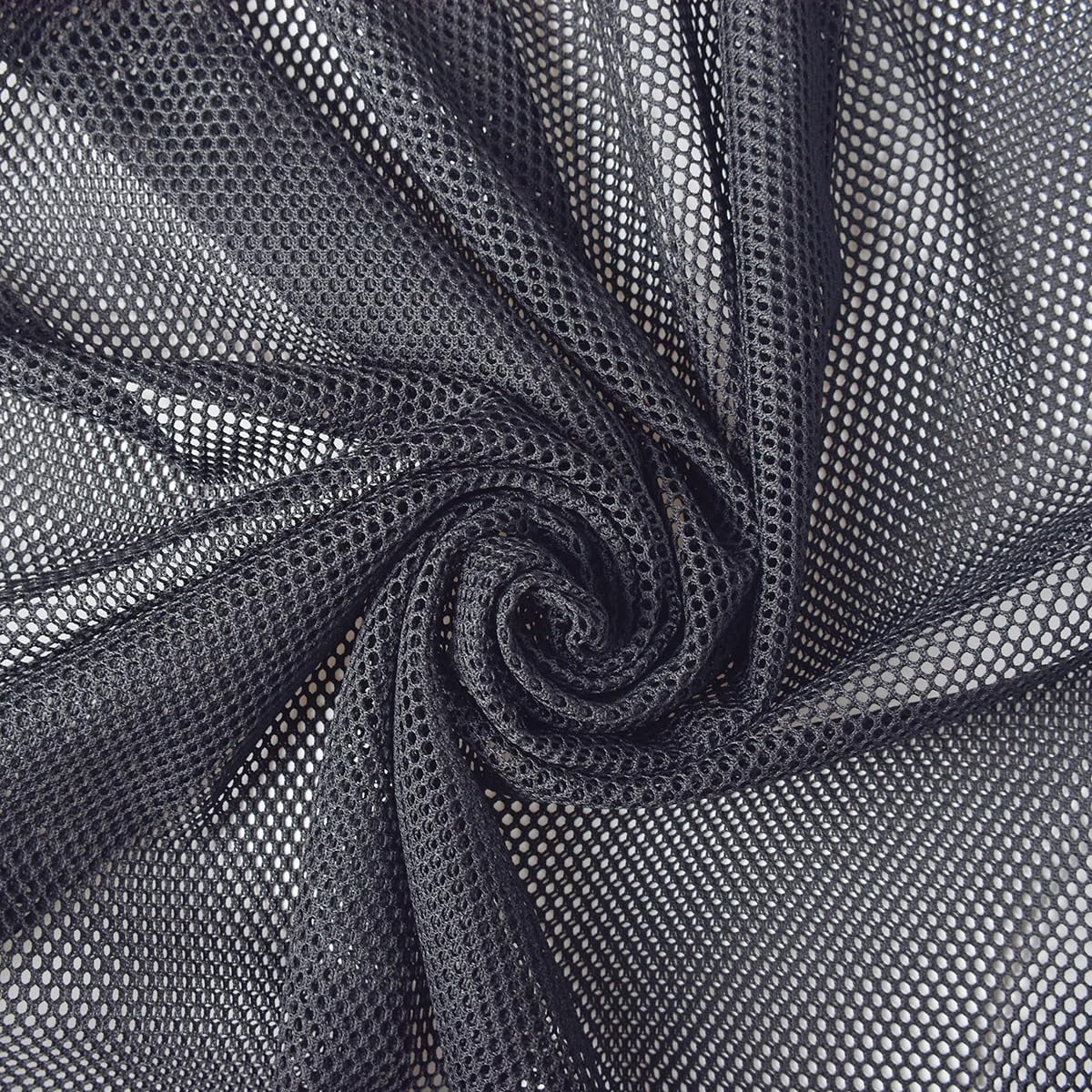 63x83 INCH Black Mesh Fabric, Nylon Netting Fabric for Sewing, Backpack ...